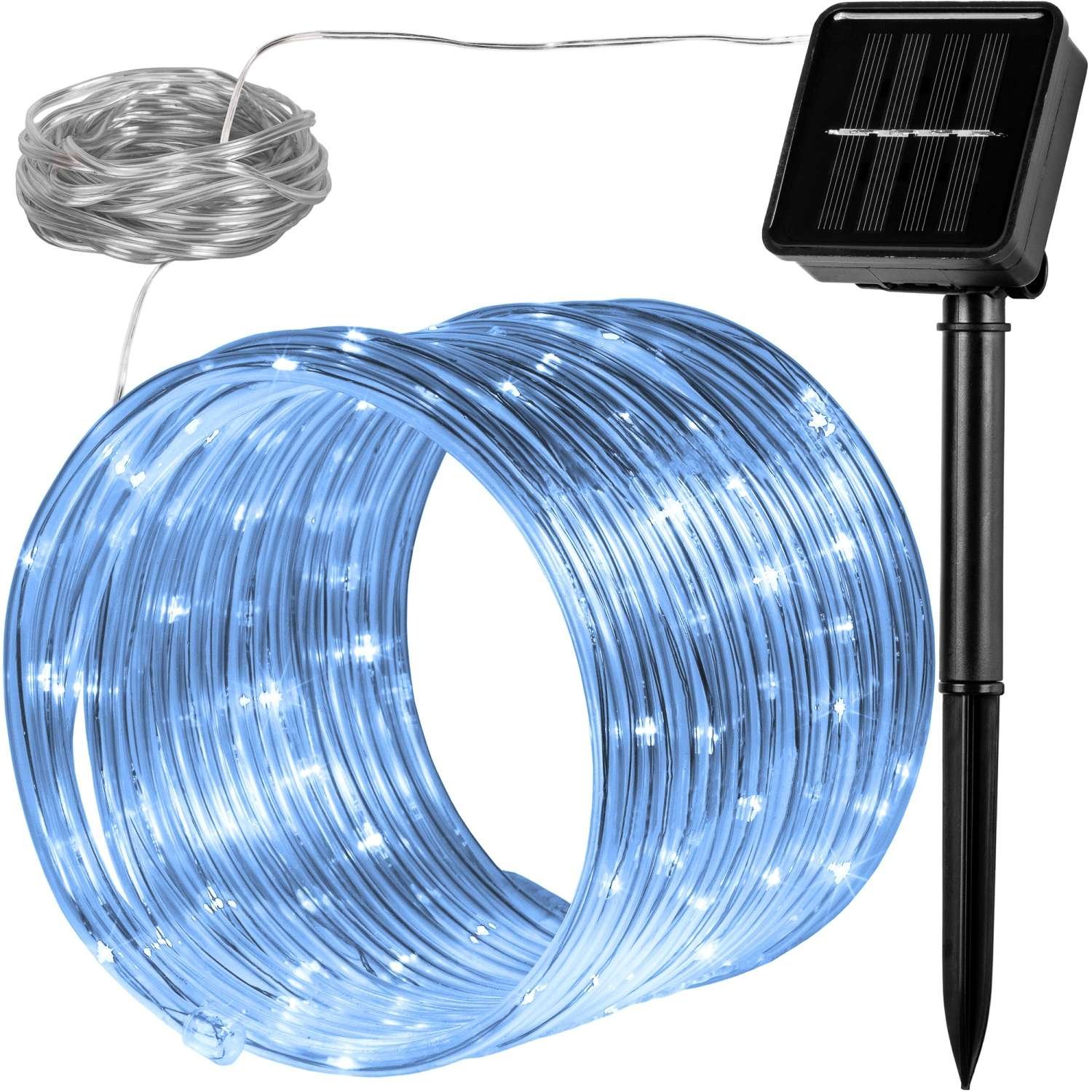 Napelemes fényfüzér hideg fehér 100 LED - 10m - Image 2