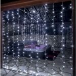 LED fényfüggöny hideg fehér 3x3m (300 LED) távirányítóval