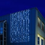 LED fényfüggöny hideg fehér 3x6m (600 LED) távirányítóval