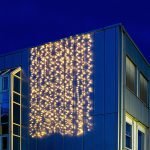 LED fényfüggöny meleg fehér 3x6m (600 LED) távirányítóval