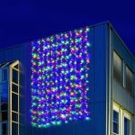 LED fényfüggöny színes 3x6m (600 LED) távirányítóval