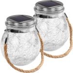 Szolár üveg dekor szett 20 LED 2 db/csomag B